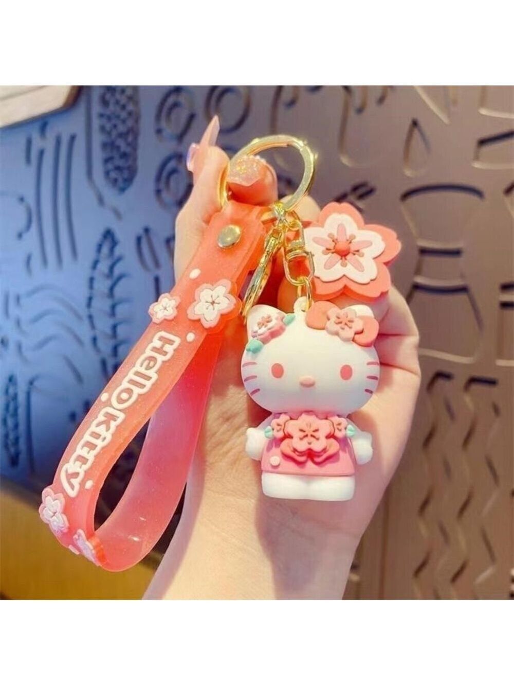 Hello Kitty in Pink Keychain Collectible